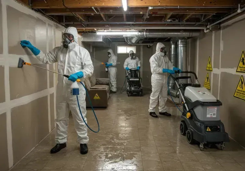 Basement Moisture Removal and Structural Drying process in Ford County, KS